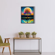 Lade das Bild in den Galerie-Viewer, Mondbaum-Voller Bohrer Diamond Painting