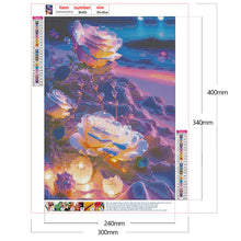Lade das Bild in den Galerie-Viewer, Kristallrose am Meer-Vollbild Diamond Painting-30x40cm