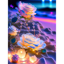 Lade das Bild in den Galerie-Viewer, Kristallrose am Meer-Vollbild Diamond Painting-30x40cm