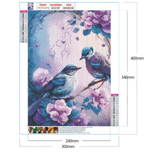 Lade das Bild in den Galerie-Viewer, Kolibri-Blume-Vollbild Diamond Painting-30x40cm