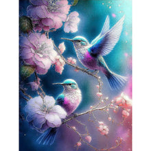 Lade das Bild in den Galerie-Viewer, Kolibri-Blume-Vollbild Diamond Painting-30x40cm