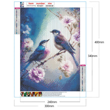 Lade das Bild in den Galerie-Viewer, Kolibri-Blume-Vollbild Diamond Painting-30x40cm