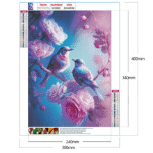 Lade das Bild in den Galerie-Viewer, Kolibri-Blume-Vollbild Diamond Painting-30x40cm