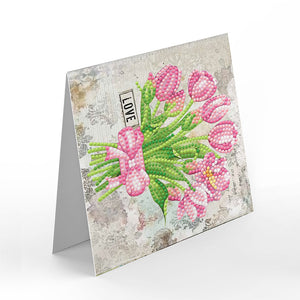 8pcs/Set-Flower-Diamond Grußkarten