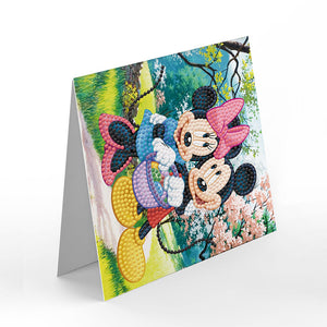 8pcs/Set-Mickey Mouse-Diamond Grußkarten