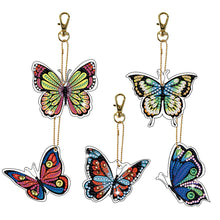 Lade das Bild in den Galerie-Viewer, 5 Stück/Set-Cartoon-Doppelseitiger Bohrer-Diamant-Schlüsselanhänger