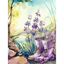 Lade das Bild in den Galerie-Viewer, (Mehrere Größen rund/quadratisch) Lavender-Volle Diamond Painting