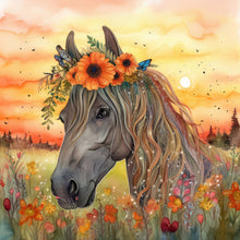 Lade das Bild in den Galerie-Viewer, Field Horse-Voller Diamond Painting-30x30cm