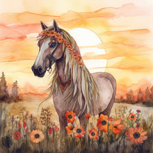 Lade das Bild in den Galerie-Viewer, Field Horse-Voller Diamond Painting-30x30cm