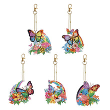 Lade das Bild in den Galerie-Viewer, 6pcs/Set-Butterfly/Wing-Double Side Drill-Diamond Schlüsselanhänger