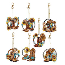 Lade das Bild in den Galerie-Viewer, 6pcs/Set-Butterfly/Wing-Double Side Drill-Diamond Schlüsselanhänger