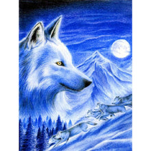 Lade das Bild in den Galerie-Viewer, Wolf-Voller Diamond Painting-30x40cm