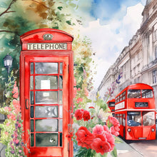 Lade das Bild in den Galerie-Viewer, Telefonzelle-Voller Diamond Painting-30x30cm