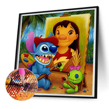 Lade das Bild in den Galerie-Viewer, Lilo & Stitch-Voller Diamond Painting-30x30cm