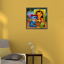 Lade das Bild in den Galerie-Viewer, Lilo & Stitch-Voller Diamond Painting-30x30cm