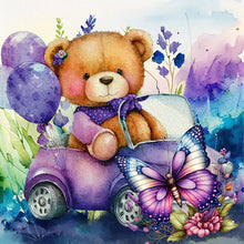 Lade das Bild in den Galerie-Viewer, Lavender Butterfly-VollerDiamond Painting-30x30cm