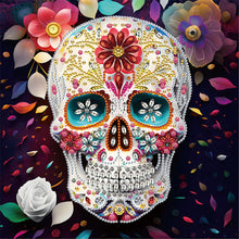 Lade das Bild in den Galerie-Viewer, Schädel-partielles spezielles Diamond Painting-30x30cm