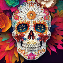 Lade das Bild in den Galerie-Viewer, Schädel-partielles spezielles Diamond Painting-30x30cm
