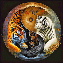 Lade das Bild in den Galerie-Viewer, Tai Chi Tiger-Full Round Diamond Painting-40x40cm