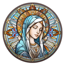 Lade das Bild in den Galerie-Viewer, Buntglas Jesus Virgin-VollerDiamond Painting-30x30cm