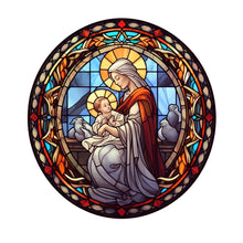 Lade das Bild in den Galerie-Viewer, Buntglas Jesus Virgin-VollerDiamond Painting-30x30cm