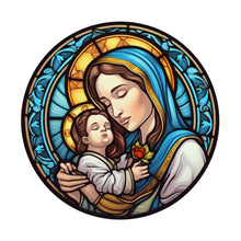 Lade das Bild in den Galerie-Viewer, Buntglas Jesus Virgin-VollerDiamond Painting-30x30cm
