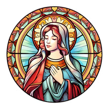 Lade das Bild in den Galerie-Viewer, Buntglas Jesus Virgin-VollerDiamond Painting-30x30cm