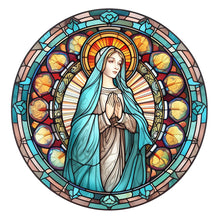 Lade das Bild in den Galerie-Viewer, Buntglas Jesus Virgin-VollerDiamond Painting-30x30cm