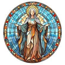 Lade das Bild in den Galerie-Viewer, Buntglas Jesus Virgin-VollerDiamond Painting-30x30cm