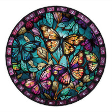 Lade das Bild in den Galerie-Viewer, Buntglas-Schmetterling-Teil-Special Diamond Painting-30x30cm