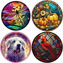 Lade das Bild in den Galerie-Viewer, Buntglas Animal-Full Round Diamond Painting-30x30cm