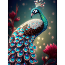 Lade das Bild in den Galerie-Viewer, Peacock-Full Round Diamond Painting-30x40cm
