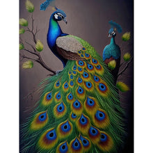 Lade das Bild in den Galerie-Viewer, Peacock-Full Round Diamond Painting-30x40cm