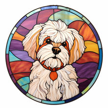 Lade das Bild in den Galerie-Viewer, Buntglas Dog-Full Round Diamond Painting-30x30cm