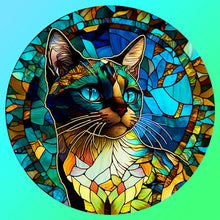 Lade das Bild in den Galerie-Viewer, Buntglas Animal-Full Round Diamond Painting-30x30cm