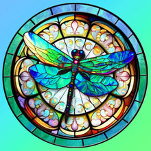 Lade das Bild in den Galerie-Viewer, Buntglas Animal-Full Round Diamond Painting-30x30cm