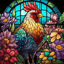 Lade das Bild in den Galerie-Viewer, Buntglas Animal-Full Round Diamond Painting-30x30cm