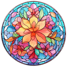 Lade das Bild in den Galerie-Viewer, Buntglas Flower-Full Round Diamond Painting-30x30cm
