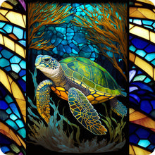 Lade das Bild in den Galerie-Viewer, Buntglas Marine Life-Full Round Diamond Painting-30x30cm
