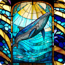 Lade das Bild in den Galerie-Viewer, Buntglas Marine Life-Full Round Diamond Painting-30x30cm