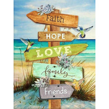 Lade das Bild in den Galerie-Viewer, Beach Sign-Voller Round Diamond Painting-30x40cm