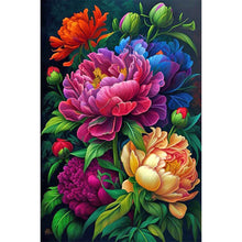 Lade das Bild in den Galerie-Viewer, Flower-Full Round Diamond Painting-40x60cm-Large Size