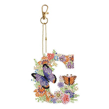 Lade das Bild in den Galerie-Viewer, 26 Alphabet-Blumen – doppelseitiger Schlüsselanhänger