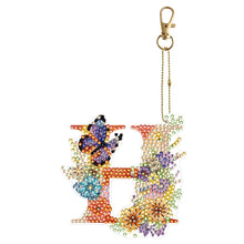 Lade das Bild in den Galerie-Viewer, 26 Alphabet-Blumen – doppelseitiger Schlüsselanhänger