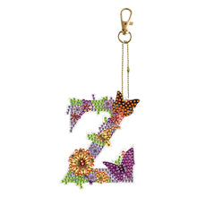 Lade das Bild in den Galerie-Viewer, 26 Alphabet-Blumen – doppelseitiger Schlüsselanhänger
