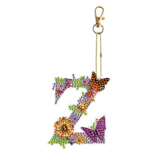 Lade das Bild in den Galerie-Viewer, 26 Alphabet-Blumen – doppelseitiger Schlüsselanhänger