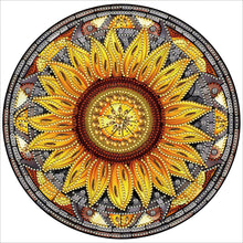 Lade das Bild in den Galerie-Viewer, Buntglas-Sonnenblumen-Teil-Special Diamond Painting-30x30cm
