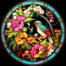 Lade das Bild in den Galerie-Viewer, Buntglas Animal-Voller Round Diamond Painting-30x30cm