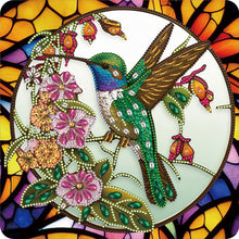 Lade das Bild in den Galerie-Viewer, Buntglas-Kolibri-Teil-Special Diamond Painting-30x30cm
