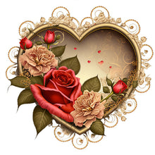 Lade das Bild in den Galerie-Viewer, Love Rose-voller Round Diamond Painting-30x30cm